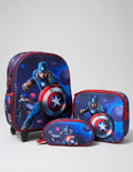 Set de maleta escolar Capitán América 3D